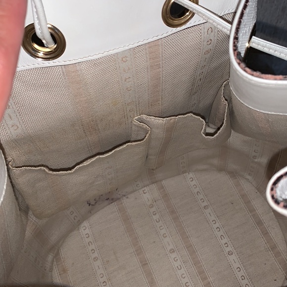 Authentic White Gucci Diamanté bucket bag - Picture 7 of 13